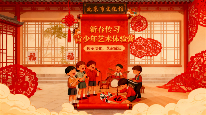 笔墨生香，旋律悠扬——北京市文化馆“新春传习·青少年艺术体验营”正式开课！