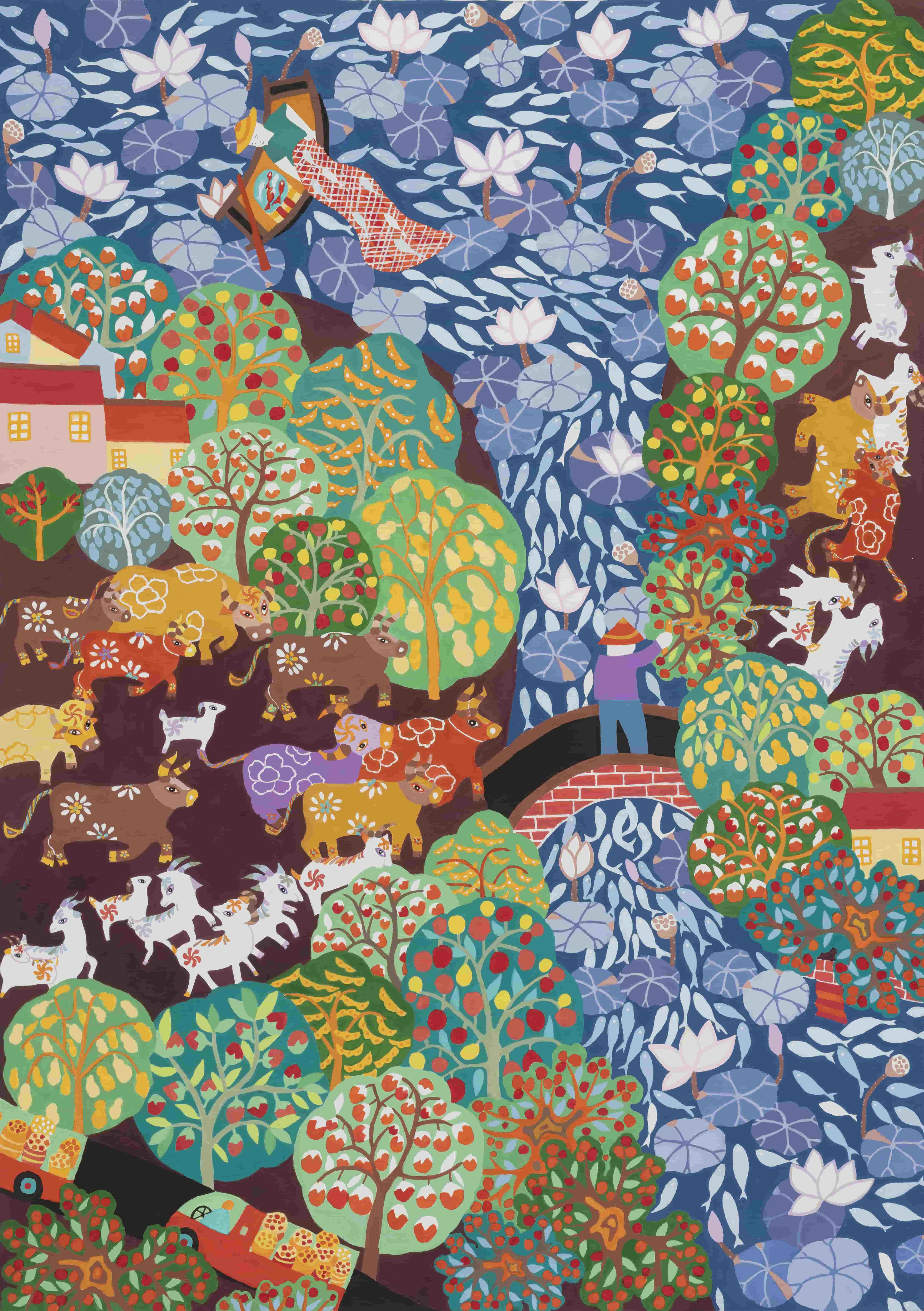2380-《田野上的希望》-葛宝艳-手艺-105cm×75cm